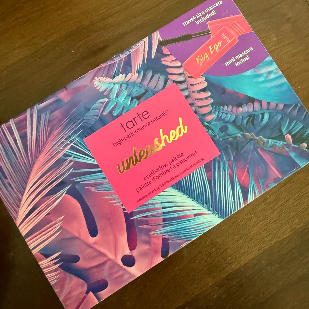 NWT! Tarte Unleashed Eyeshadow Palette with Teal, Gold, and Brown Shades - Picture 2 of 10